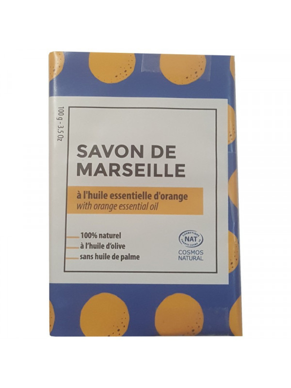 Savon de Marseille à l'orange 100g