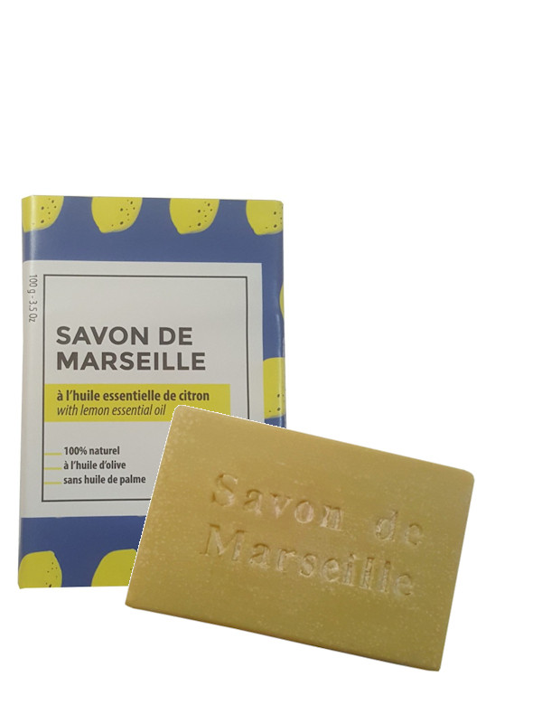 Savon de Marseille au citron 100g