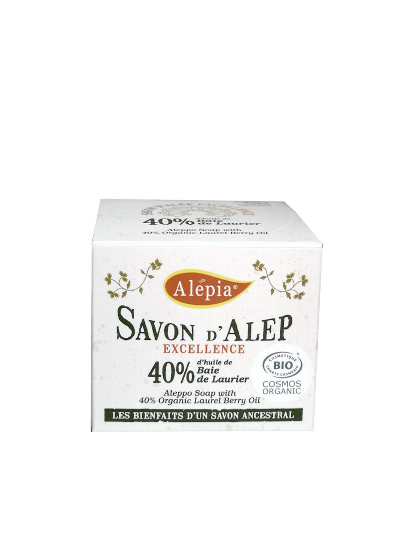 Savon d'Alep excellence bio 40% laurier