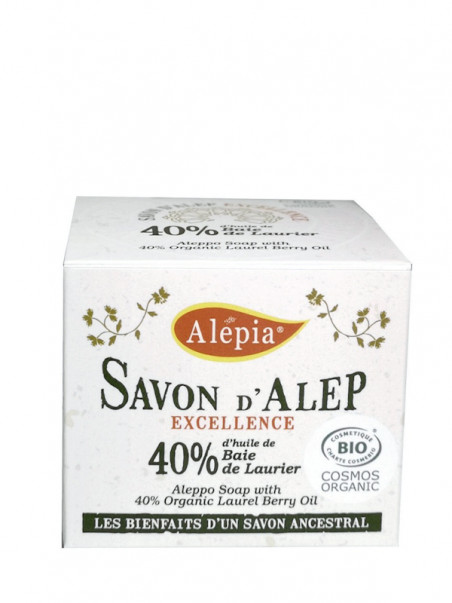 Savon d'Alep excellence bio 40% laurier