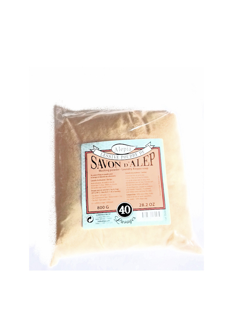 lessive de savon d'alep en poudre 800 g