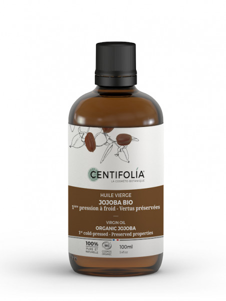 Huile de Jojoba bio Centifolia, flacon en verre 100 ml