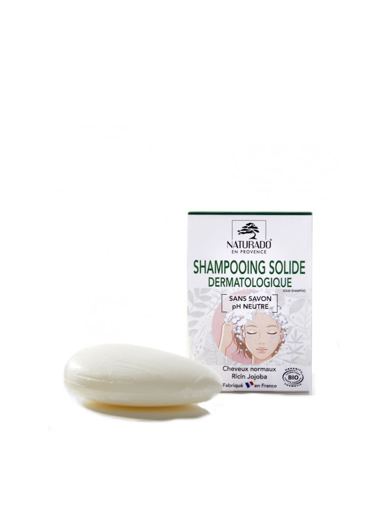 Shampoing solide dermatologique Naturado 75 g