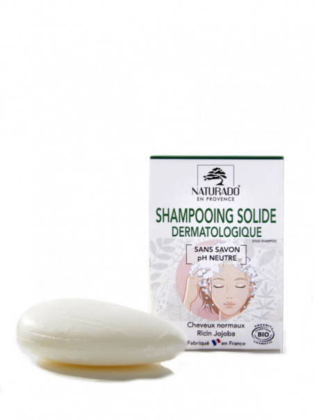 Shampoing solide dermatologique Naturado 75 g