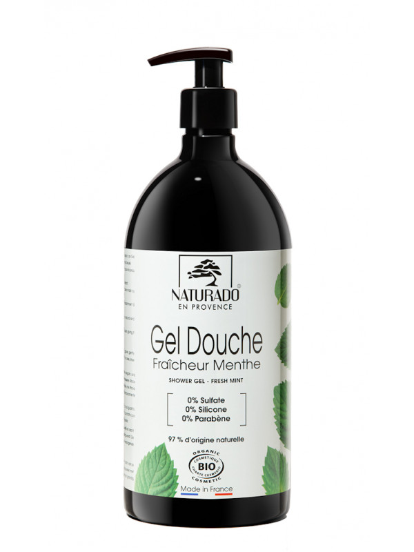 Gel douche Menthe 1 Litre Naturado