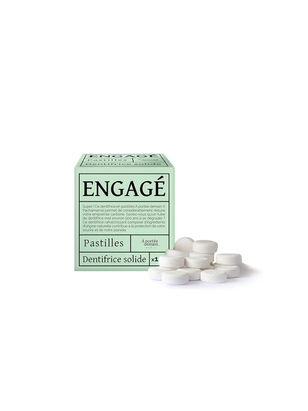 pastilles de dentifrice à croquer ENGAGE - Pachamamai