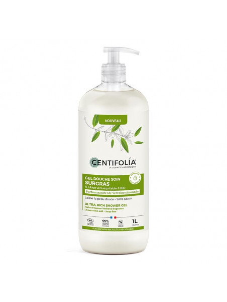 Gel douche surgras verveine citronnée 1 litre Centifolia