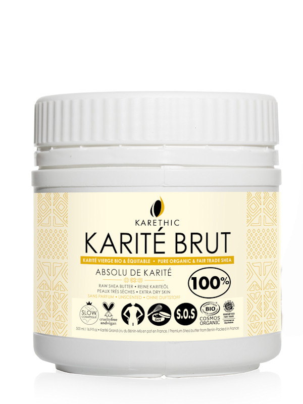 Beurre de karité bio brut non raffiné - 100 ml