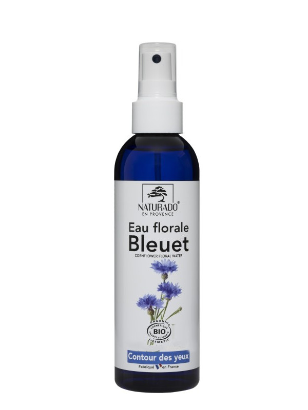 Eau florale de Bleuet bio Naturado flacon 200 ml
