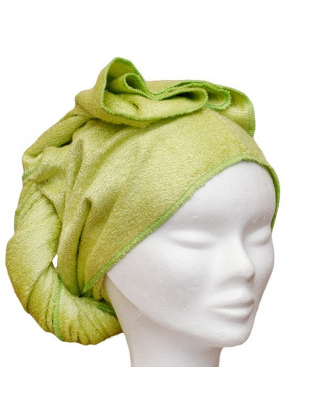 Serviette pour les cheveux VERTE