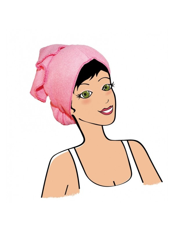 Serviette pour les cheveux ROSE
