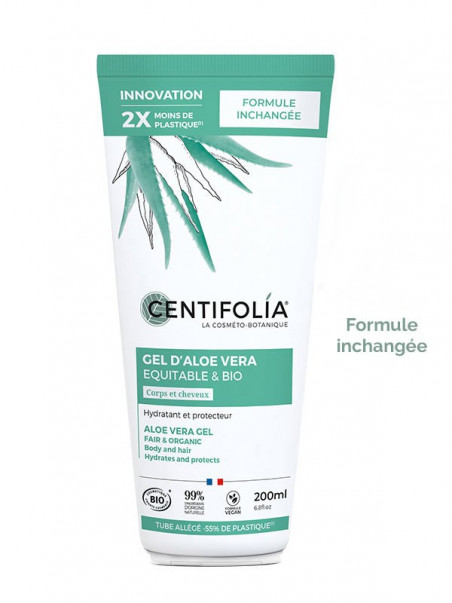 Gel d'aloe vera bio Centifolia tube 200 ml