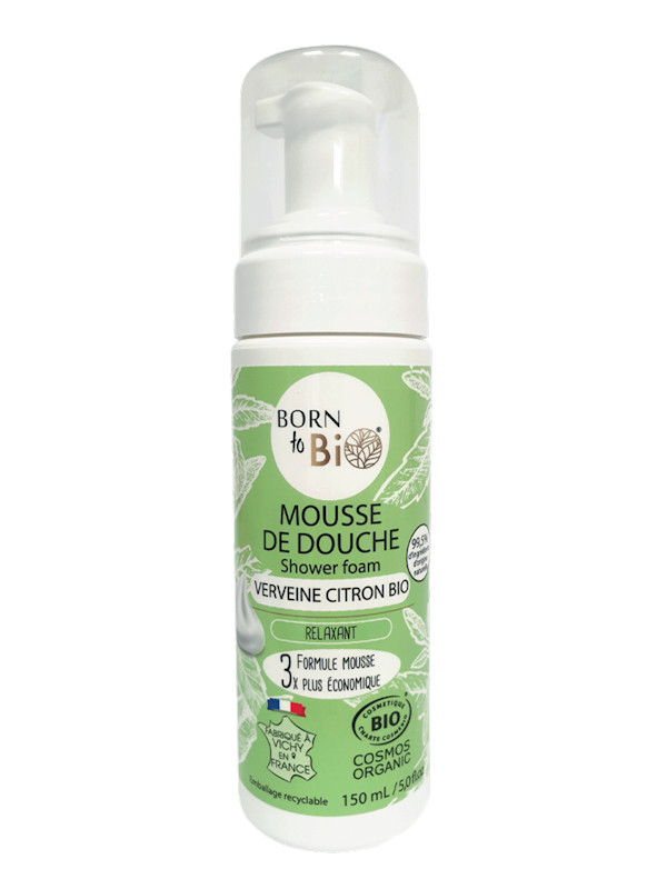 Mousse de douche Verveine Citron 150 ml Born to bio