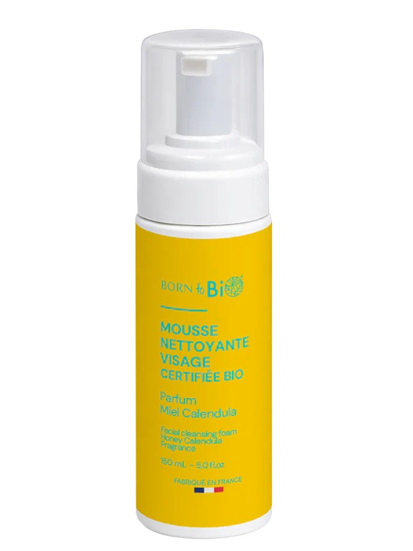 Mousse nettoyante miel calendula 150 ml Born to bio