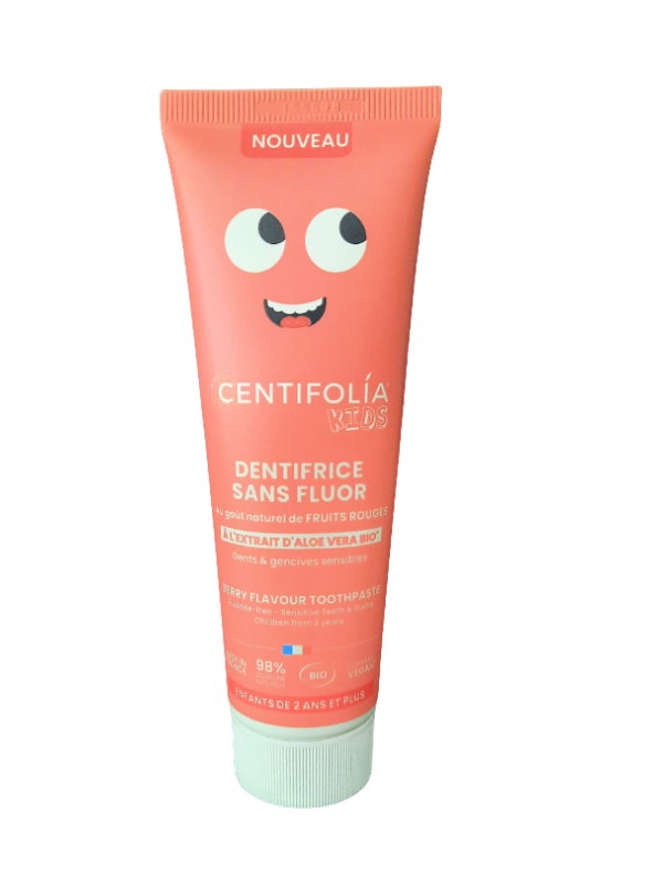 Dentifrice pour enfants sans fluor au goût naturel de fruits rouges - Centifolia